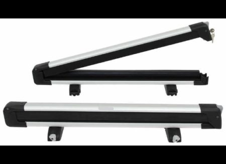 Thule SnowPack Ski and Snowboard Carrier w/locks Silver